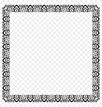 Decorative Ornamental Frame - Black And White Page Borders Printable