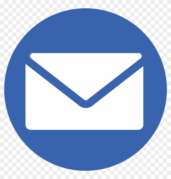 Find And Follow Us - Dark Blue Email Icon