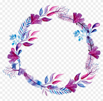 #purple #watercolor #wreath #ink #paint #flowers #freetoedit - Wreath Design For Wedding