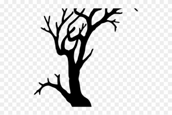 Spooky Tree Clipart - Spooky Tree Silhouette Png