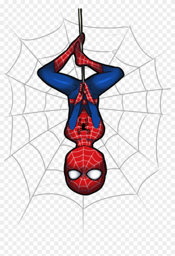 Spiderman Clipart Little - Spider Man Web Clipart