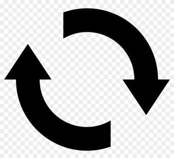 Recycle Cycle Png - Two Arrows In A Circle
