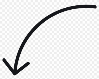 Curved Arrow Tool - Black Curved Arrow Png