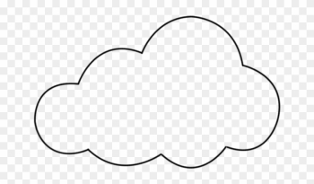 Drawn Cloud Transparent Background - Molde Nuvem Png