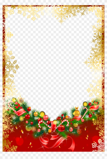Frame Png Border For Christmas - Christmas Frames And Borders Red