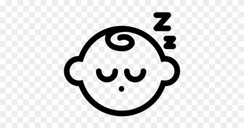 Sleeping Baby Vector - Baby Sleeping Icon Png