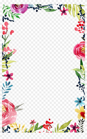 Frame Templates Free - Flower Border Transparent Background