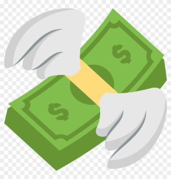 Money Clipart Emoji - Flying Money Emoji