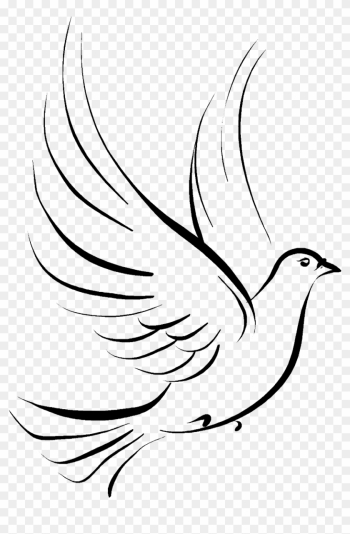 Columbidae Doves As Symbols Drawing Clip Art - Dove Clip Art Png
