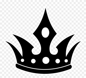 Queen Crown Clipart Black And - King Crown Vector Png