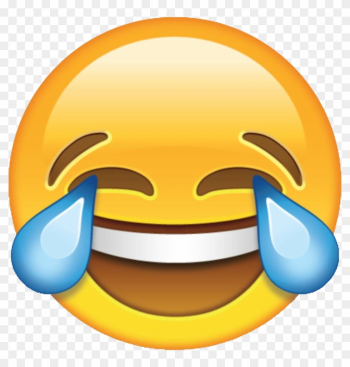Laughter Face With Tears Of Joy Emoji Emoticon Clip - Crying Laughing Emoji