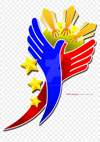 Sun Clipart Three Star - Philippine Flag Logo Png