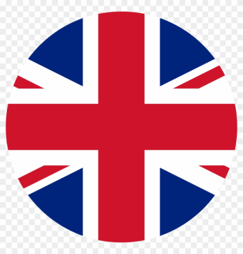 English - - Uk Flag Circle Vector