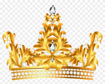 Gold And Diamonds Crown Png Clipart - Gold Princess Crown Png