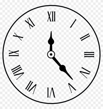 Clock Face Alarm Clock Roman Numerals - Roman Numeral Clock Outline