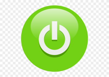 Top Stock Illustration Logo Power Icon Turn Onoff Draw - Green Power Button Png