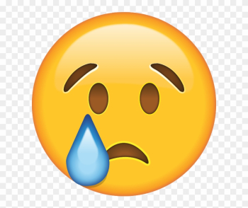 When The Tears Start To Fall, Drown Your Sorrows With - Sad Face Emoji Png