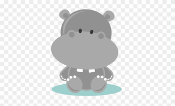 Baby Animal Clipart Baby Hippo - Cute Hippo Clipart