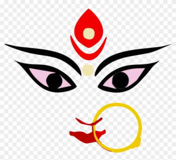 Beautiful Durga Clip Art - Maa Durga Face Png