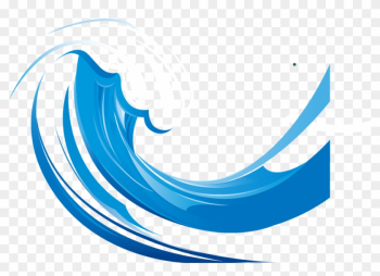 Wind Wave Euclidean Vector Clip Art - Blue Waves Png