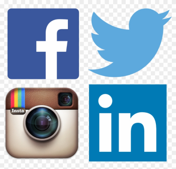 Facebook Twitter Icon Transparent Fb Logo - Facebook Twitter Linkedin Instagram Icons