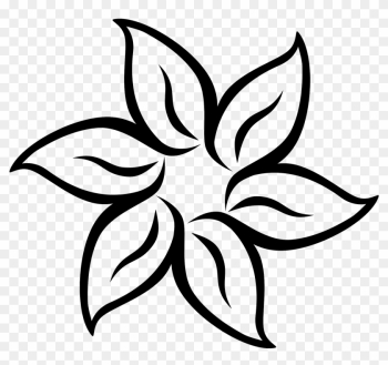 Flower Silhouette Png Image - Easy To Draw Flowers