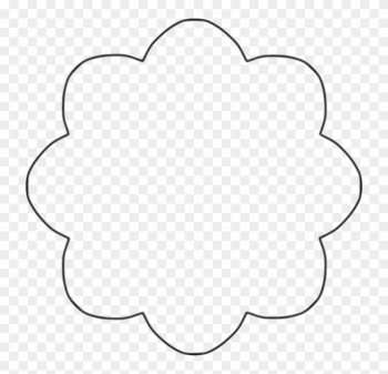 Black And White Shapes Clipart - Flower Shape Clipart Black And White