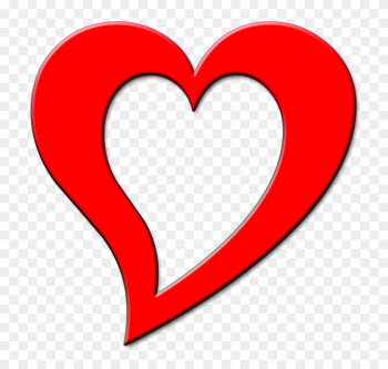 Free Illustration Red Heart Outline Design Love Image - Design Coeur