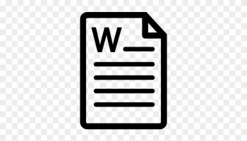 Microsoft Word Document File Vector - Icono Documento De Word