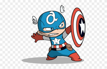 Baby Clipart Captain America - Baby Captain America Cartoon