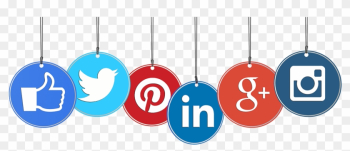 Social Media - Social Media Icons In One Line