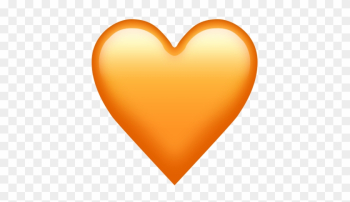 Orange Heart Clip Art Images Gallery - Iphone Orange Heart Emoji