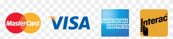 We Accept Visa, Mastercard, Amex And Interac Debit - Visa Mastercard American Express Interac Logo