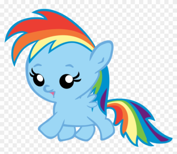 My Little Pony Youtube - My Little Pony Rainbow Dash Baby