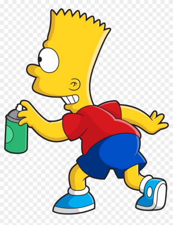Bart Simpson Spray Paint
