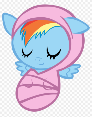 My Little Pony Coloring Pages Rainbow Dash Filly Pixel - Mlp Pinkie Pie Baby