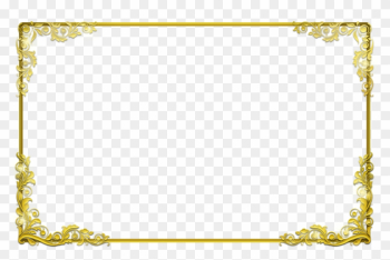 Employee Of The Month Certificate Border - Golden Border Png