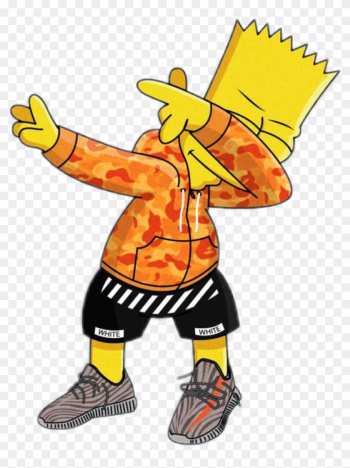 Bart Dab Supreme Simpson Gang Trap Swag Fresh Simpsons - Hypebeast T Shirt Roblox