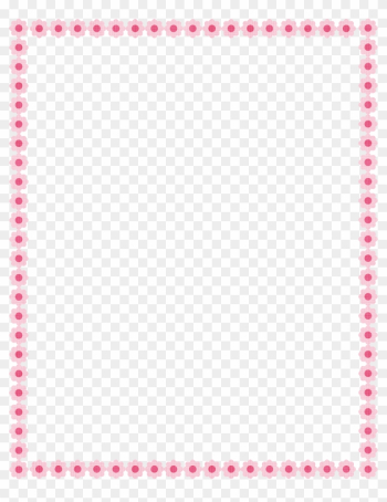 Flower Border - Simple Red Page Border