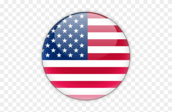 Us - Usa Flag Round Png