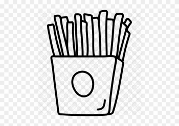 French-fries Icon - Fast Food Icon Drawing Png