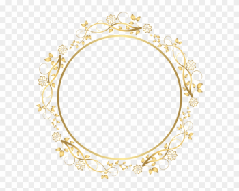 Fondos Para Tarjetas, Tarjetas De InvitaciÃ³n, Decoraciones - Gold Circle Frame Png
