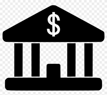Money Finance Cash Dollar Payment Bank Building Financial - Bank Icon Png