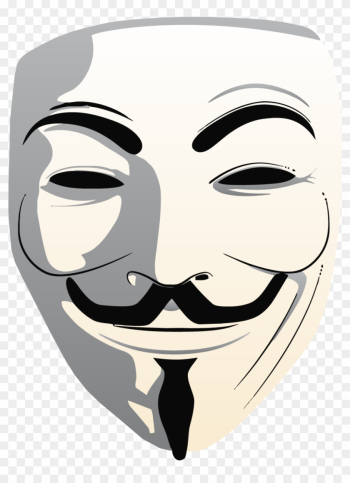 Guy Fawkes Mask Clipart - Anonymous Mask Png