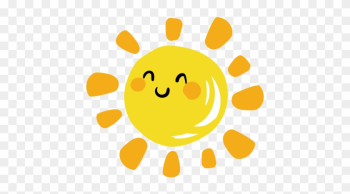 Cartoon Sun Smiley - Sunshine Cartoon Png