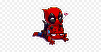 Spideypool Sticker - Cute Spiderman And Deadpool