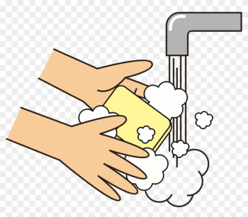 Washing Hands With Soap Cartoon Download - Washing Hands Clip Art
