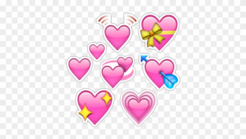 Emoji Heart Png Pin Strawberry Border On Pinterest - Small Heart Emoji Png