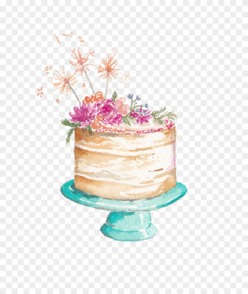 Watercolor Cake Logo Png