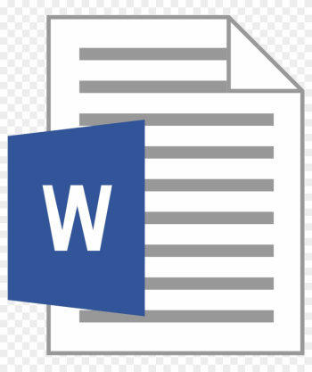 New Svg Image - Word File Icon Png